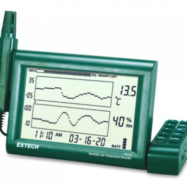 Extech RH520B Humidity+Temperature Chart Recorder with Detachable Probe